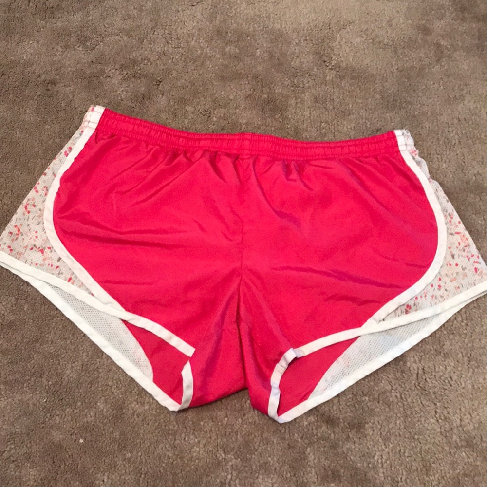 hot pink running shorts